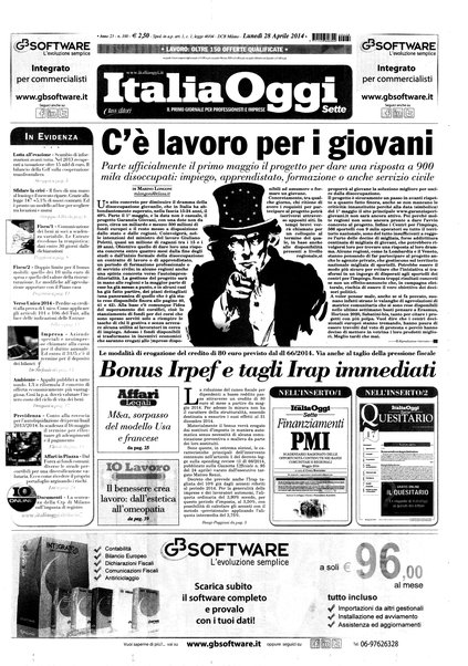 Italia oggi : quotidiano di economia finanza e politica